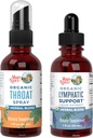 MaryRuth Orgânicos Garganta Spray (Sem sabor) & Lymphatic Cleanse Drops □ USDA Orgânico, projeto de etiqueta limpa verificado® □ Vitaminas para alívio da garganta, imunidade e saúde geral □ Vegan, Gluten Free, Não-G