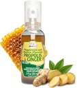 Pulverização da Garganta da Própolis da Beelife – Mel calmante e Própolis da Ginger - Suporte Imune Natural e Alivio da Garganta Dolorosa, Antioxidantes, Rico em Flavonoides & Artepillin C, Sem Açúcar, Sem Glúten - 1-Pack, 30ml