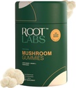 Cogumelos Gummies - Não adicionado açúcar - Leões Mane, Reishi, Cordyceps - Mistura Natural de Cogumelos - Não-GMO - Baseado em plantas - 300 mg - 60 chicletes