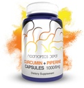 Nootropics Depot Curcumina + Piperine Cápsulas □ 1000 mg Curcumina + 6 mg Piperina □ 60 Contagem