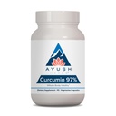 Ayush Herbs Curcumin 97% - Suplementos de Curcumina, Suplemento Premium de Raiz Turmérica, Curcuminóides para Mulheres e Homens, Adultos, Suporte Conjunto Premium, Força e Vitalidade - 90 Cápsulas Vegetarianas (1 Contagem)
