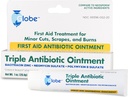 Globo Triplo Antibiótico Primeiros Socorros Pomada, 1 Oz. □ Proteção contra Infecção 24 horas, Tratamento para Raspas Menores, Queimaduras e Cortes