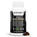 Óleo de semente preta 3% timoquinona padronizado – Clinicamente estudado, USP grau, frio-prensa Nigella Sativa ThymoQuin, não-GMO – 60 Softgels