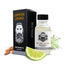 Óleo de cobre Johns Premium Barba para Homens - Fórmula Natural com Jojoba & Óleo de Castor - Hidratante de Barba Leve Não Gordura - Macio, Hidratos & Tames Frizz - Polys-Bergamot & Amêndoa de Cereja 1 oz