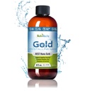 Ouro coloidal líquido suplemento orgânico por Nutrinoche - 100% puro Nano ouro mineral - Suporta clareza mental, foco e relaxamento - 8 oz garrafa - Vegan, Gluten-Free - Cristalina - 30 ppm
