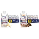 Garantir Max Protein Nutrition Shake com 30g de proteína, 1g de açúcar, alta proteína Shake, Baunilha francesa & café Mocha, líquido, 11 fl oz (Pacote de 12)