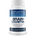 Cérebro+ Cognitiva - Suporte Cognitivo Avançado - Ajude a aumentar e melhorar a memória, aumentar o foco mental e apoiar a clareza mental - Cápsulas Alpha-GPC para suporte cerebral e Opti Nootropic Boost