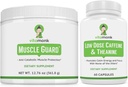 VitaMonk Muscle Guard & Low Dose Caffeine Bundle, HMB, EAAs, Vitamina D, Magnésio para Crescimento Músculo e Cafeína com L-Teanina, Smooth Energy Boost, Suplementos para Homens e Mulheres, Músculo e Apoio Focal