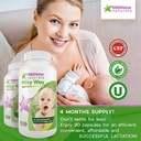 Aleitamento Suplemento Aleitamento Suporte para aumento do leite materno, Aleitamento Suplemento Cápsulas com leite Cardoso Sementes de feno-grego orgânico, Moringa em pó, Leite materno Vitamina pós-natal Para as mães.