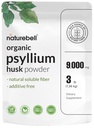 NatureBell Psyllium Husk Fiber Supplement, 9.000mg por serviço, 3lb (48oz) Pó, Fibra Solúvel Orgânica para Digestiva & Gut Saúde, Baseada em Plantas, Sem sabor, Não-GMO, Sem glúten