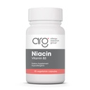Grupo de Pesquisa em Alergia Suplemento Niacin - Vitamina B3 para Homens e Mulheres, Niacin com Flush, Ácido Nicotínico, NAD, 250mg Cápsulas Vegetarianas - 90 Contagem