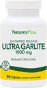 NaturesPlus Ultra Garlite 1000 mg - 90 Comprimidos - Alho Odor Reduzido - Suporte Nutricional para Defesa Livre-Rádica e Saúde Imunitária - Libertação Mantida - 90 Servimentos