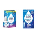 TheraTears Dry Eye Therapy Lubricating Eye Drops for Dry Eye Eye, 1 fl oz Garrafa Pacote Twin, (2 x 30mL Garrafas) & Liquid Gel Nighttime Lubricating Eye Dry Eye Dry Eyes, Single-Use Vials, 30 Count