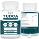 2200MG Suplementos TUDCA - Complexo Suplemento Salts Bile para Detox & Cleanse Fígado, Limpeza da vesícula biliar, Saúde Digestiva 60 Cápsulas