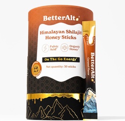 Melhor Alt Puro Himalaia Shilajit Caramel Honey Sticks com Mel Orgânico É Fácil de consumir Shilajit 30 Sticks para energia Boost & Imune Support, 85+ Trace Minerals, 75%+ Ácido Fulvico