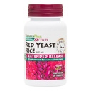 Naturezas Plus Herbal Actives Red Levedura Arroz, Extended Release - 600mg, 30 Vegan Tablets - Suplemento Herbal - Vegetariano, Sem glúten - 30 Servings