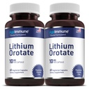 Suplemento de Orotato de lítio 10mg, 60 Cápsulas Vegetarianas. Suporta Memória e Bem-Estar Emocional. Estearato de magnésio Suplementos gratuitos. (2)