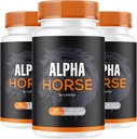 (3 Pack) Alpha Horse, Alpha Horse Pills para homens, Alpha Horse Capsules, Alpha Horse Supplement, Alpha Horse Vitamina All Natural Premium Formula, Alpha Horse Supplement Support, 180 Cápsulas para 3 meses