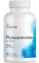 Fitoceramidas 200 Cápsulas Rejuvenescimento Rejuvenescimento Rejuvenescimento Suporte Antienvelhecimento Ceramidas derivadas de plantas 700mg Gluten Free Non-GMO