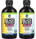 Amazing Herbs Premium Black Seed Oil - Gluten Free, Non GMO, Frio Pressed Nigella Sativa Aids em Saúde Digestiva, Suporte Imune, Função Cérebro - 8 Fl Oz (Pacote de 2)