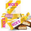 Barras de proteína de chocolate de Nick Caramel – Caixa de 12 Counts – Alta proteína, baixas calorias, Baixo carboidratos, Keto amigável, Sem açúcar adicionado