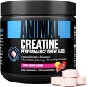 Animal Omega Omega 3 & 6 Suplemento com 30 dias pacote Creatine mastiga comprimidos Fruit Punch