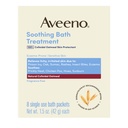 Aveeno Fragrance-free calmante tratamento de banho e molho para alívio calmante, 100% farinha de aveia coloidal natural, alívio comichão, pele irritada devido a Eczema, 8 pacotes de banho de uso único