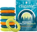 Cliganic 25 Pacote Pulseiras Repelentes Mosquito para Adultos e Crianças - Natural DeET-Free Bands, Embrulhado individualmente