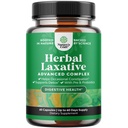 Cápsulas Laxativas de Ervas com Probióticos – Laxantes Naturais para Obstipação com Folha de Senna, Psilium, Aloe Vera – Limpeza de Colón para Mulheres e Homens - Detox para Gestão de Gut Saúde e Peso – 60 Ct