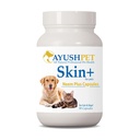 Ayush Pet Neem Plus - Suplemento Neem para Cães, Pele e Casaco Suporte para Animais com Comichão, Cápsulas de Ervas com Triphala e Neem para Gut e Saúde Imune - 90 Cápsulas