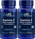 Extensão de vida Gamma E Tocoferols mistos e tocotrienols 60 Softgels (Pacote de 2)