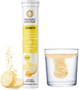 Manuka Doctor Joints* Suplemento de suporte conjunto diário com mel Manuka, vitamina C, cobre e manganês para promover a saúde conjunta, sabor limão, 20 comprimidos efervescentes