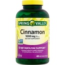 Spring Valley Canela Suplemento Dietário, 1000 mg, 400 Cápsulas Vegetarianas - Apoio ao Metabolismo. Inclui o adesivo.