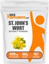 BulkSuplementos.com St. John's Wort Extract - St. Johns Wort Suplemento, Suplemento de ervas para o humor - Vegan & Gluten Grátis, 600mg por serviço, 100g (3,5 onças) (Pacote de 1)