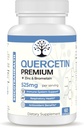 Quercetin Premium com zinco e bromelaína - Sistema imunológico e suporte à saúde respiratória - benefícios antioxidantes - Não-GMO, Gluten-Free - 60 Cápsulas Vegan