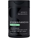 Sports Research® Ashwagandha Softgels com óleo de coco MCT - Natural Adaptogen Ayurvedic Made with Shoden® Ashwa para relaxar, calma e apoio ao sono - Gluten Free & Vegan Friendly - 120 Contagem