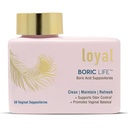 Leal vida bórica - ácido bórico Supositórios vaginais - 600mg - Suporta Odor Controle - Promove equilíbrio vaginal - acalma desconforto - Made in USA - 30 Count