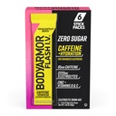 BODYARMOR Flash Cafeinado I.V. Electrolyte Packets - Dragonfruit Berry - Zero Sugar Energy Drink Mix, Pacotes de serviço único, Hidratação para pré-treino, Essenciais de viagem, Estilo de vida ativo (6 Conde)