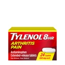 TYLENOL Artrite Dor Caplets Push & Turn Cap 24 ea (embalagem de 3)