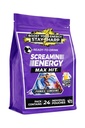 Screamin Energy Max Hit Tropical Punch Flavor - Máxima Força Sugar Free Energy Shot com Ginseng, B Vitaminas e Cafeína - 24 Contagem