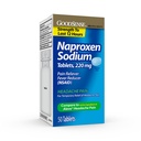 GoodSense Naproxeno Comprimidos de sódio 220 Mg, Dor de cabeça, Azul, 50 Contagem