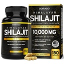 Cápsulas Shilajit com 85+ Trace Minerals (Suprimento de 75 dias, 1000mg Extrato por serviço) Himalayan Shilajit para homens e mulheres com ácido fulvico - Suplemento testado de terceiros, Não OGM, Vegan & USA Made