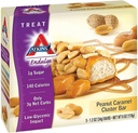Atkins Amendoim Caramel Cluster Bar, Sobremesa Favorito, Alta em Fibra, 3g de Carb Net, 1g de açúcar