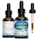 Bem-estar do animal de estimação Calming Care for Cats - Vet-Formulated Behavioral Support - Feline Stress Support, Emotional Wellness - Ashwagandha & Holy Basil Adaptogen - Holistic Cat Suplemento 2 oz (59ml)