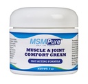 KALA SAÚDE MSMPure Maximum Strength MSM Cream – 2 onças, rapid-absorção, Fórmula de Não-marcação para Conforto e Flexibilidade – US-Made MSM