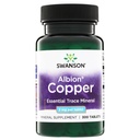 Swanson Copper Mineral Supplement - 2 mg (Quelato de Cobre) - Antioxidante, sistema imunológico e suporte celular - 300 comprimidos