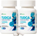 1450MG TUDCA suplemento de fígado, sales Bile Suplemento de suporte de fígado complexo, saúde do fígado para fígado limpar detox e reparo, 60 Cápsulas