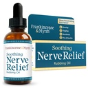 Frankincense & Myrrh Aliviando Nerve Óleo de Rubbing, Neuropatia alívio da dor para mãos e pés - com Menthol e Frankincense Óleos Essenciais, 2 Fl. Oz. força máxima para o pé