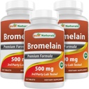 Best Naturals Bromelain 500mg 120 comprimidos (120 contagem (Pacote de 3))