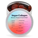 Vegan Beauty Support Gummies Colagen Booster com biotina, vitamina C, A, E, ácido fólico, e mais - 60 chicletes - Estanho livre de plástico - feito com ingredientes naturais